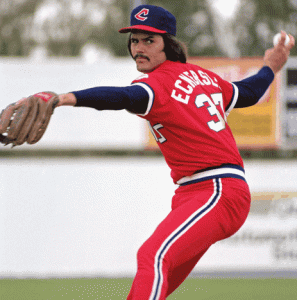 Dennis Eckersley in that all-red Cleveland uniform...