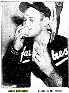 Allie Reynolds' two no-hitters in 1951 were very similar, but his starts preceding them were quite different.